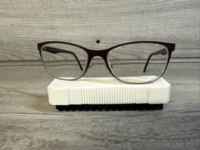 Óculos Maui Jim MJO2106-89M olho de gato vermelho aro completo armação 52-17-135 Itália - Imagem 1 de 4