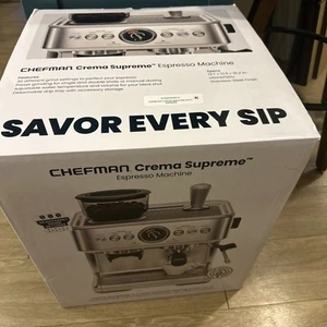 Máquina de café espresso Chefman Crema Supreme RJ54-G-SS - TOTALMENTE NUEVA - Imagen 1 de 5