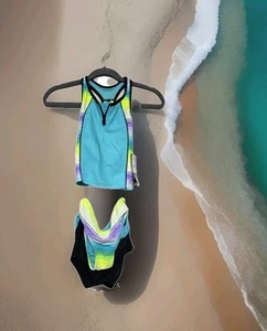 Gerry Size 8 Swimsuit Girls 3 Piece Tankini & Shorts Swimsuit Set Swim New Tags - Picture 1 of 10