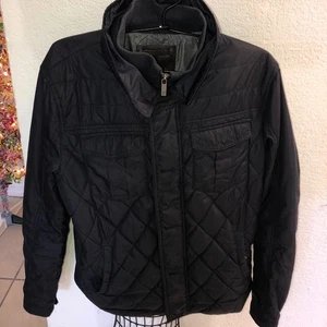 Massimo Dutti Down Jacket Mens XLarge Black Lightweight Puffer - Picture 1 of 15
