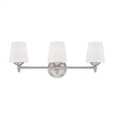 Бар для ванны Darcy 3 лампы матовый никель - Изображение 1 из 2