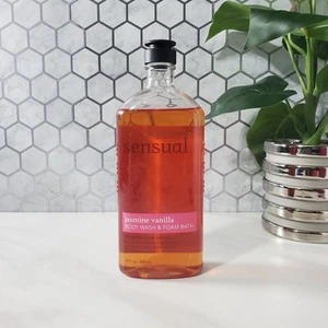 Bath and Body Works Aromatherapy Sensual Jasmine Vanilla Body Wash 10oz Retired - Picture 1 of 5