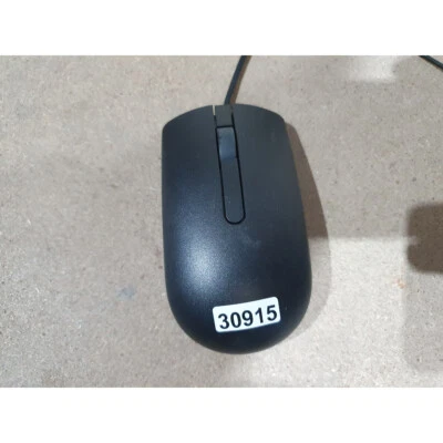 Dell MS116P Optical Mouse Wired USB 3-Buttons Scroll Wheel Plug & Play - Black - Image 1 of 4