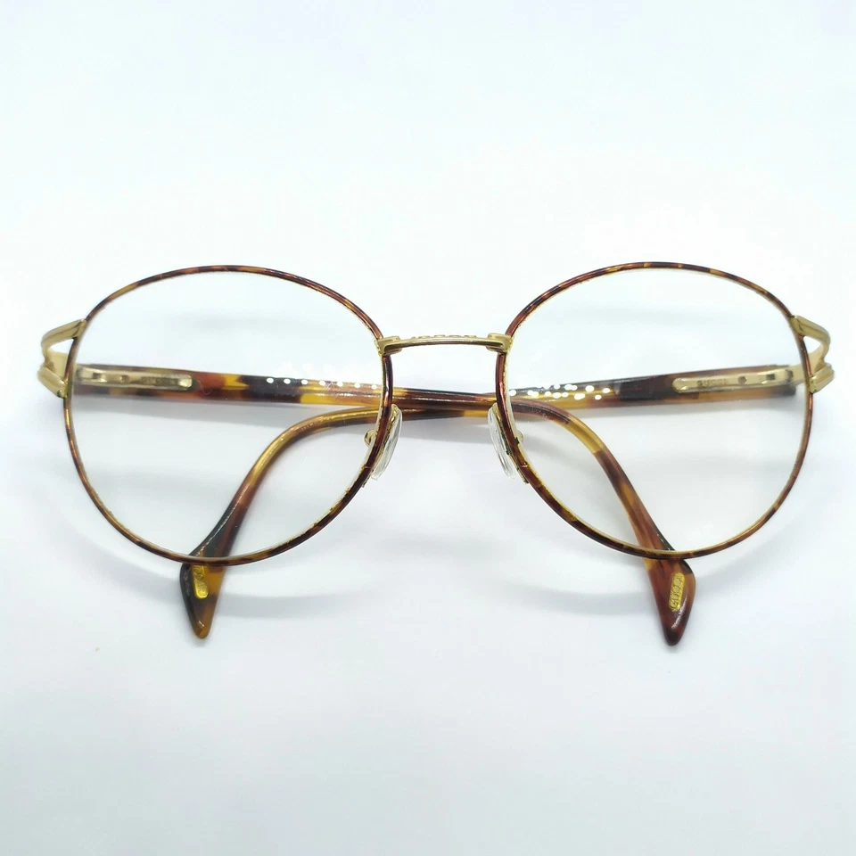 Montura de gafas Gucci vintage Italia oro blanco 135 transparente para hombre-mujer Foto 1 de 4
