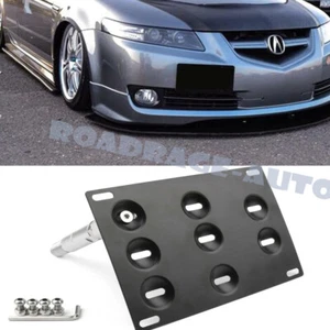 For 04-08 Acura TL Front Bumper License Plate Mount Holder Tow Hook Hole Bracket - Picture 1 of 4