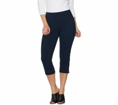 Nuevo MUJER CON CONTROL Talla PXXS Petite Noche Azul Cielo Pull-on Capri Leggings Foto 1 de 4