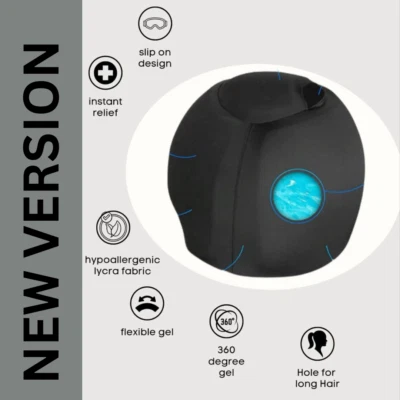 Migraine Relief Cap for Headaches – Cold Gel Compression Hat for Soothing Pain - Image 1 of 4