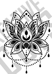 Lotus Mandala Decal Sticker Wall art - Picture 1 of 1