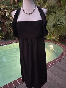 Chanel Evening Dress Pull-Up Off-Shoulder Sleeve Little Blk Dress FR36 S 4 LBD - Picture 1 of 14