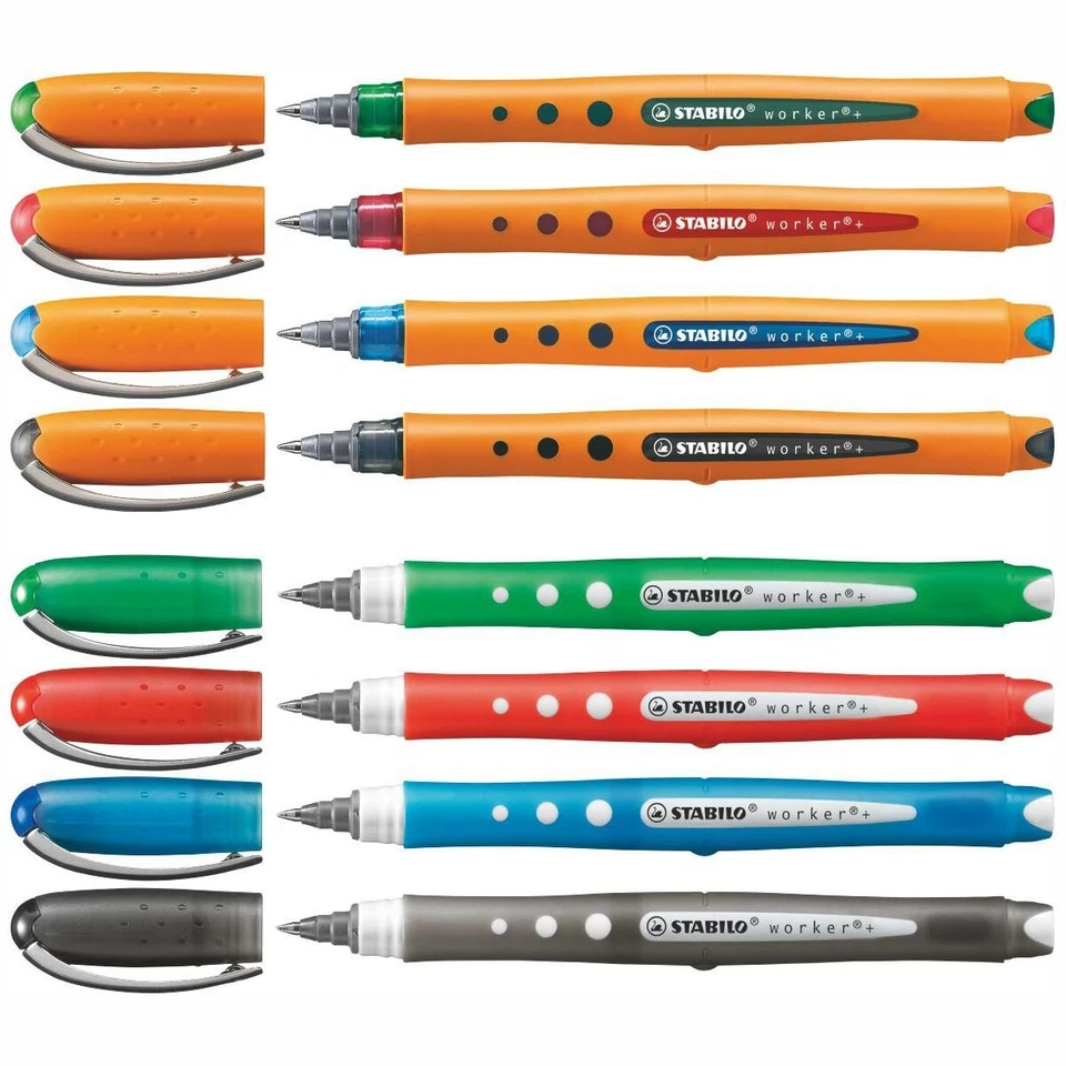 STABILO Tintenroller worker colorful F M 0,3 0,5 [Stärke + Farbe wählbar] - Bild 1 von 1