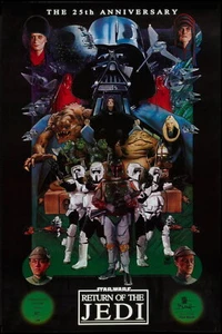 72541 STAR WARS RITORNO DELLO JEDI Darth Vader Jedi Wall 36x24 Stampa POSTER - Foto 1 di 7