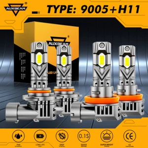 Combo faros LED AUXBEAM 9005 H11 4x bombillas para Chevy Colorado 2015-2024 6500 k - Imagen 1 de 12