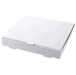 15" Inch White Plain Takeaway Pizza Box Cardboard Strong Postal Boxes 50 pk - Picture 1 of 1