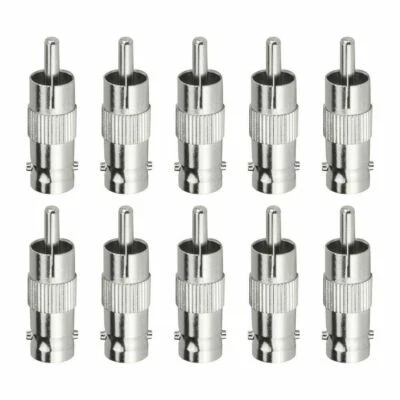 Fite ON 10pcs BNC Female - RCA Male Jack Adapter Connector For Lorex DVR Camera - Image 1 of 4