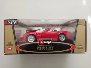 Bburago Red 1999 Shelby Series 1 Red 1:18 Scale Gold Collection - Picture 1 of 7