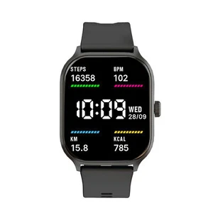 V-Fitness 2" Touch Screen Smart Watch Black - Heart Rate, Sleep, Music Control - Picture 1 of 5