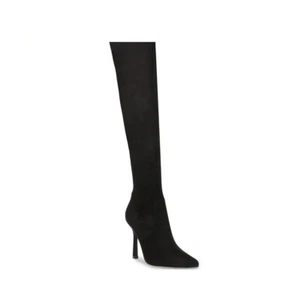 Steve Madden Women 7.5 M Black Vanquish Stiletto Thigh High Boots NIB GH5 - Picture 1 of 6