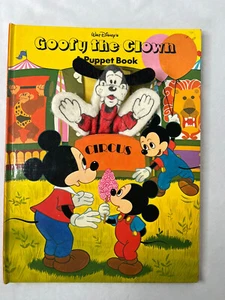 Vintage Walt Disney’s Goofy the Clown: A Puppet Book Hardcover 1977 - Picture 1 of 10