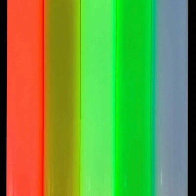 5pcs/set Bundle Heat Transfer Vinyl Glow in Dark Iron on Tshirt HTV Luminous DIY - Image 1 of 4