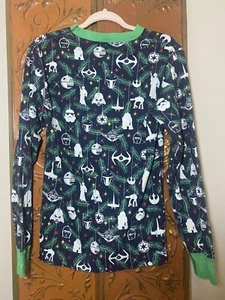 Hanna Andersson Star Wars Holiday Long John Pajama Shirt Christmas Size S - Picture 1 of 4