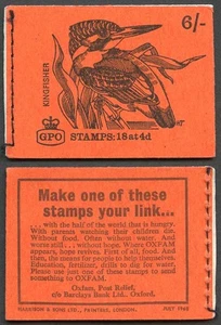 SGQP39 6/- Kingfisher booklet dated 1968 July - Picture 1 of 1