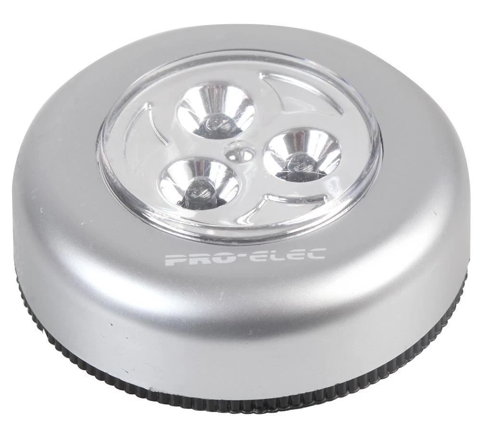 PRO ELEC Lampu Tekan 3 LED, Kuasa Bateri - Image 1 of 1