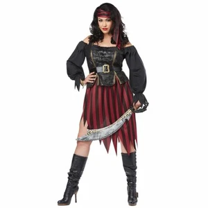 Queen Of The High Seas Swashbuckler Buccaneer Book Week Womens Costume Plus - Picture 1 of 1