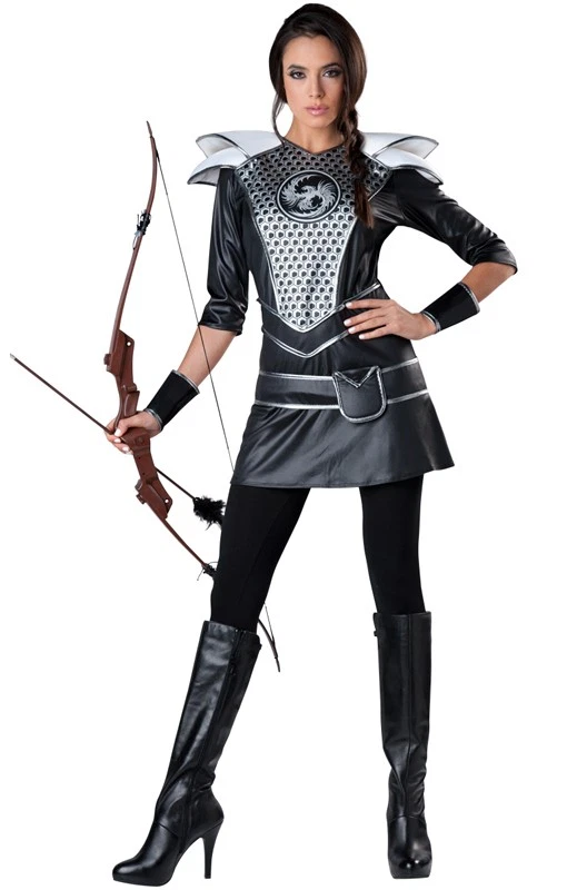 Midnight Huntress Warrior Knights Women Adult Costume - Image 1 of 1