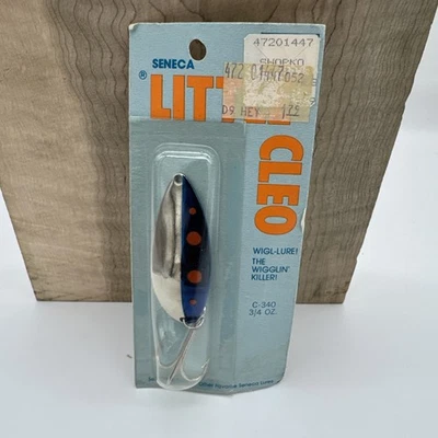 Isca de pesca vintage Little Cleo Wigl C-340 colher original - ODBN - Imagem 1 de 3