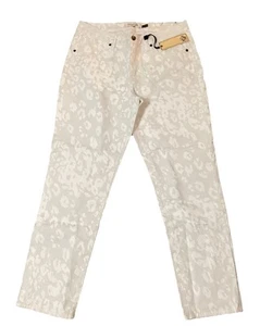 Christopher Blue Isabel Jeans Womens 14 White Mid Rise Skinny Ankle Crop - Picture 1 of 9