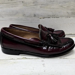 GH Bass Weejuns Schuhe Herren 10,5 D Kiltie Schal Quaste Halbschuh Brasilien Burgund - Bild 1 von 9