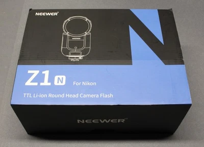 Neewer Z1-N TTL Round Head Rechargeable Li-ion Camera Flash For Nikon - Image 1 of 3