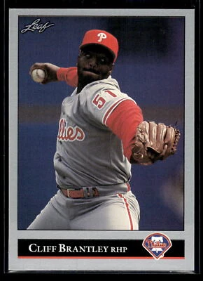 1992 Leaf Baseball #434 Cliff Brantley Rookie Philadelphia Phillies Mint+ - Image 1 of 2
