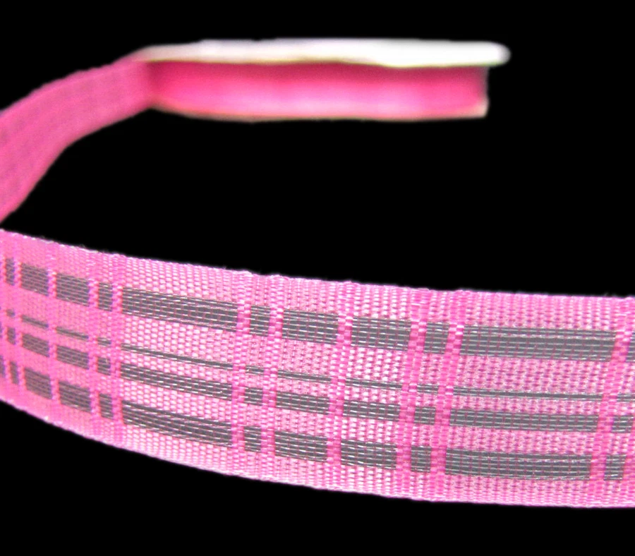 5 Yards Solid Semi Sheer Plaid Ribbon 5/8"W - 7/8"W Purple Green Pink Red - Image 1 of 1