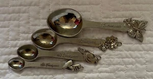 Decorative Measuring Spoons Stainless Steel With Bird, Heart Flower M101 - Picture 1 of 3