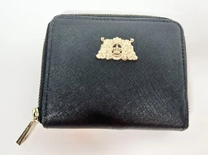 Juicy Couture Black Small zip around Wallet SFP YSRUS082 leopard print inside - Picture 1 of 13