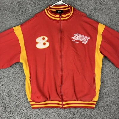 Chaqueta Jersey Rucker De Colección Stall & Dean High Flyers #8 '78 Cremallera Completa Roja/Amarilla 2XL Foto 1 de 4