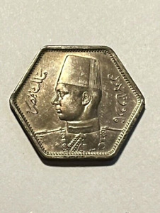 1944 Egypt 2 Qirsh/Piastres/Silver Unc++ #14540