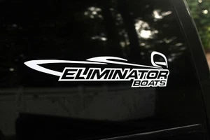 JUEGO DE 2 calcomanías de vinilo adhesivas Eliminator Boats - Imagen 1 de 4