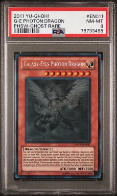 Yugioh Galaxy-Eyes Photon Dragon PHSW-EN011 Ghost Rare PSA 8 - Image 1 of 2
