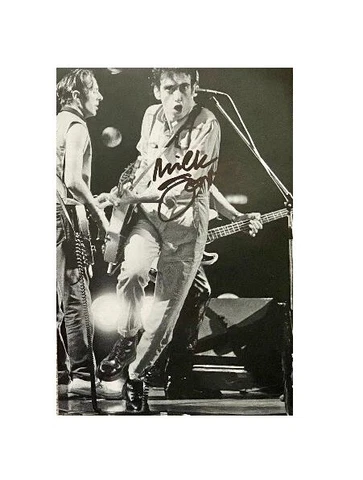 Mick Jones  signed photo - The Clash - AFTAL OnlineCOA Cover