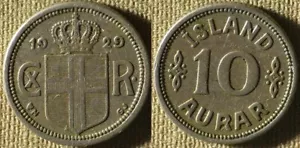 Iceland : 1929(h)N-GJ 10 Aur. XF-AU #1.1 IR7593 - Picture 1 of 1