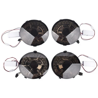 For Chevrolet Corvette C6 Coupe Black LED Brake Tail Lights Pair Set 2005-2013 - Image 1 of 4