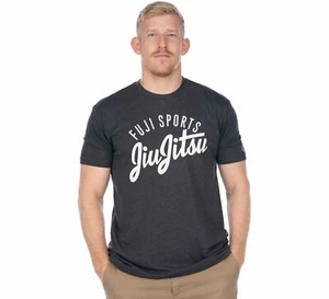 New Fuji Sports BJJ Flow Jiu-Jitsu Mens T-Shirt T Tee Shirt - Grey - Picture 1 of 1