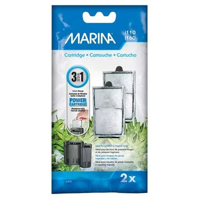 Marina i110/i160 Replacement Aquarium Fish Tank Filter Cartridge A308 | 2 Pack