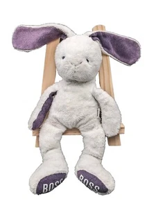 HUGO BOSS  Kuscheltier Hase Plüschtier Schmusetier weiß dunkelblau mit Logo 20cm - Bild 1 von 5