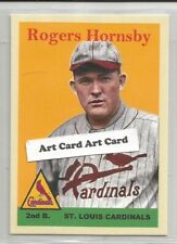 Rogers Hornsby St. Louis Cardinals 2022 Baseball Art card