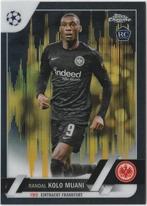 2022-23 Topps Chrome UEFA Black Gold Seismic Randal Kolo Muani #11/30 RC Rookie - Picture 1 of 2