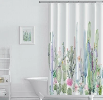 Elegante Cortina de Ducha Impermeable para Baño Estampada con 12 Ganchos NUEVOS DISEÑOS  Foto 1 de 4