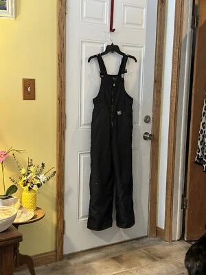 Zero Poseur Boys Black Snow Bibs. Nice Size 14 I Seam 27” Warm - Image 1 of 3
